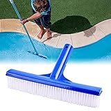 🏊 [Cepillo para piscina de alta calidad] Tamaño del producto: 25 * 4.5 cm, exquisito cepillo para piscina, marco de plástico endurecido, cerdas, no se caerá ni se romperá y no se dañará.