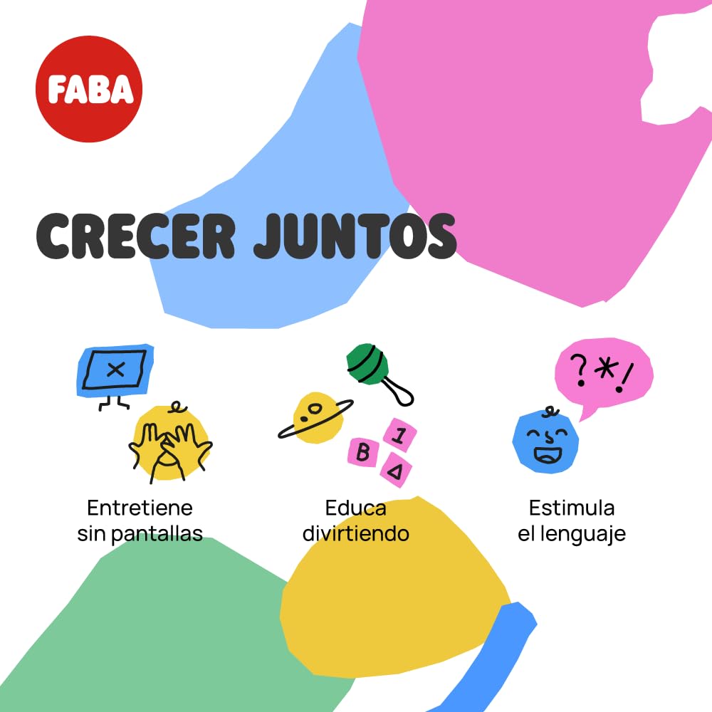FABA+ Cuentacuentos Interactivo , contenidos de Audio para niños y niñas de 0 a 10 años, Personaje Sonoro Faba•Me, Luz de Noche, Rutina de sueño, Juego Educativo, versión en español