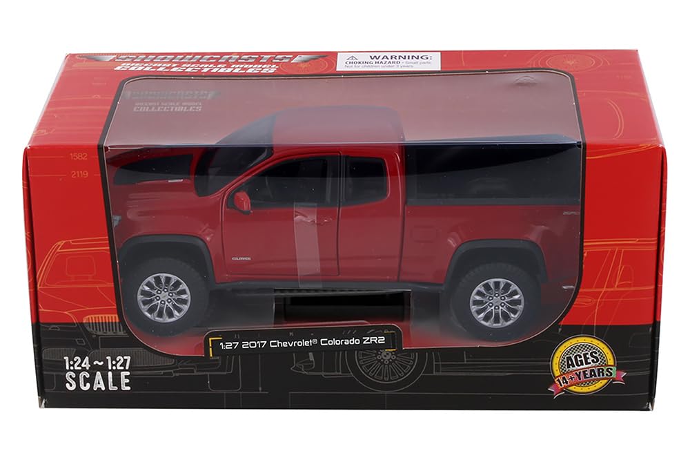 2017 Colorado ZR2 Pickup Truck, Red 37517-1/27 Scale Diecast Model Car