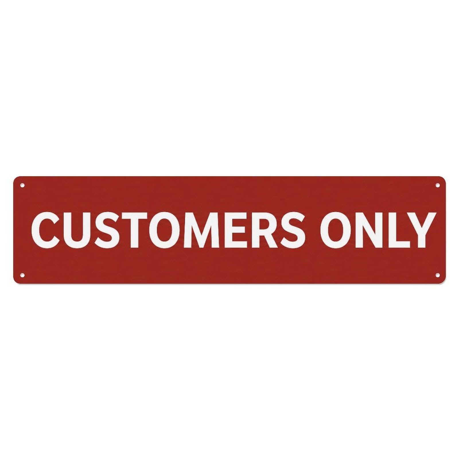 Metal Tin Sign Customers Only Parking Reserved