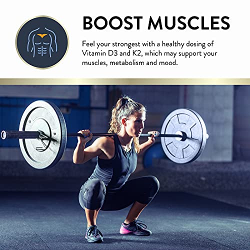 Mt. Angel Vitamins - Vegan Vitamin D3 & K2 Liquid Supplement - 5000 Iu D3, Trans Mk7 K2 - Gluten-Free, Non-Gmo - Perfect For Adults & Kids - Your Daily Dose Of Sunshine | K2 D3 Vitamin Supplement #TOP4