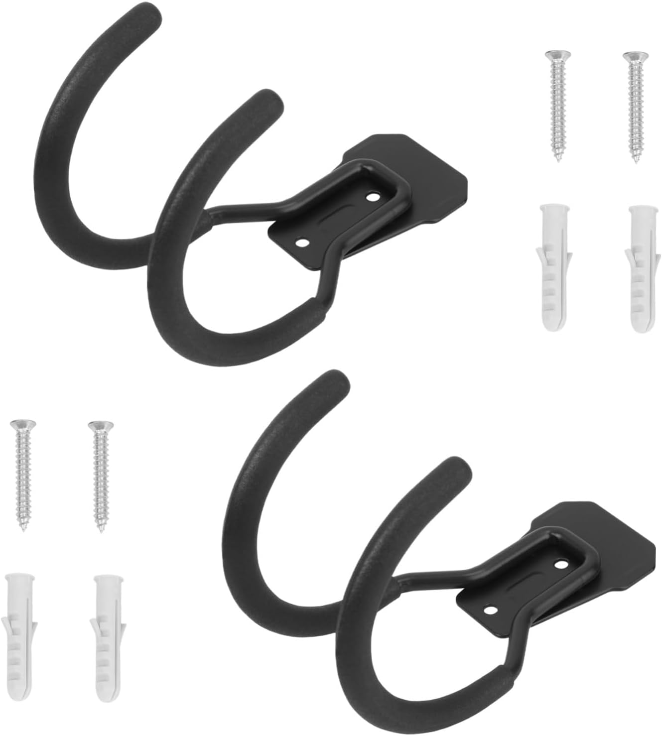 Heavy Duty Wall Mounted Storage Hooks for Garage Utility Shed Sundries Hangers for Garden Hose Holder and Tool Organization Water Holder for Outdoor and Indoor Use