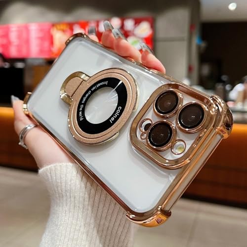 Coque magnétique iPhone 13 et 14 avec support pour le bureau