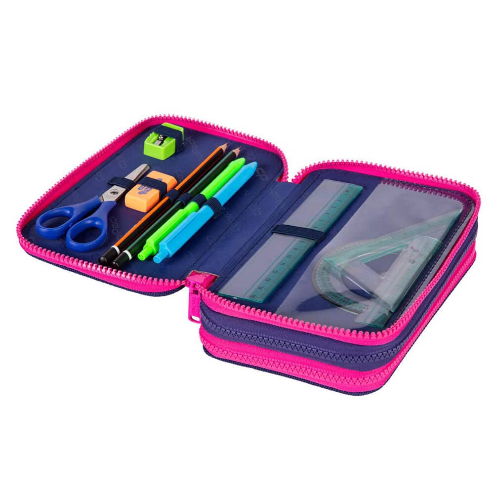 CoolPack XXL Pennenetui, 3-vaks, schoolpennenetui, drievoudig etui CoolPack XXL Pennenetui, 3-vaks, schoolpennenetui, drievoudig etui