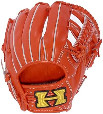HI-Gold KKG-1165 Hard Grab Core Series for Third Baseman, All Position RH, Left Throw, Fire Orange D-3