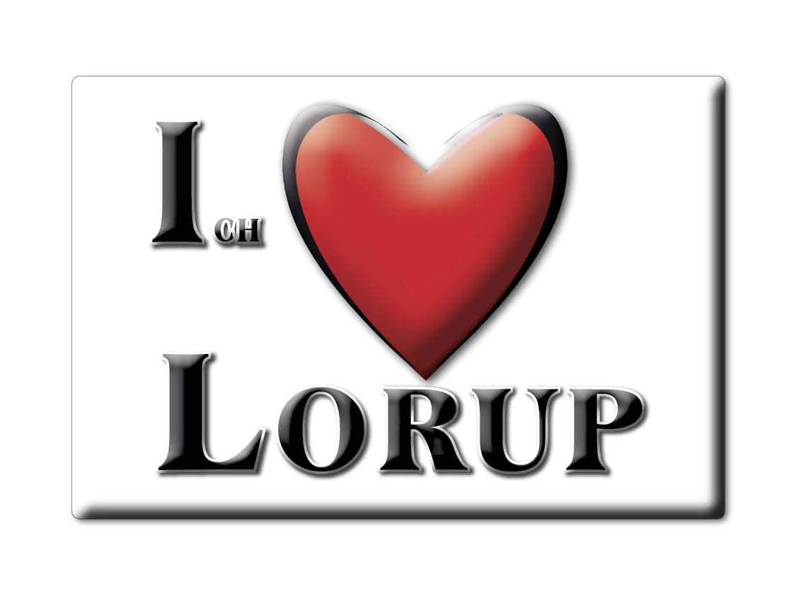 Enjoymagnets LORUP (NI) FRIDGE MAGNET GERMANY NIEDERSACHSEN SOUVENIR I LOVE GIFT PRESENT