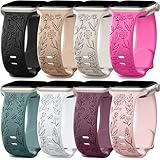 Easuny Confezione da 8 cinturini da donna per Apple Watch da 40 mm, 41 mm, 38 mm, 42 mm, 44 mm, 45 mm, 49 mm, iWatch Serie 9 8 7 6 5 4 3 Ultra 2/1 SE SE 2, cinturino da polso elegante in morbido
