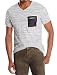 Kenneth Cole REACTION Men's Distrss Stpe Vneck
