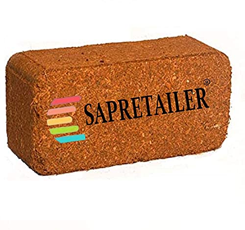 Image of SAPRETAILER Cocopeat Cocopit Block 650 Grams for Garden- Expands to 4 Kg Powder
