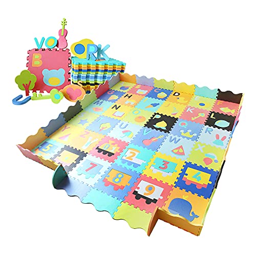 Ashtonbee - Interlocking Floor Mats for Babies, Tummy Time Mat and Baby Play Area (36)