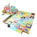 Baby Foam Play Mat with Fence - Interlocking Alphabet Crawling Mat with 36 Foam Floor Tiles