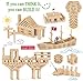 Brain Blox Natural Wooden Blocks for Kids Ages 4-8 - Montessori Blocks for Hands-on Learning - STEM and Architecture for Kids (300 Building Blocks)