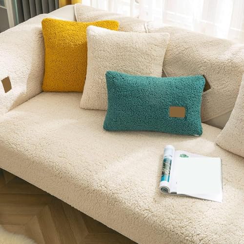 Coussin de canapé en polaire antidérapant et lavable