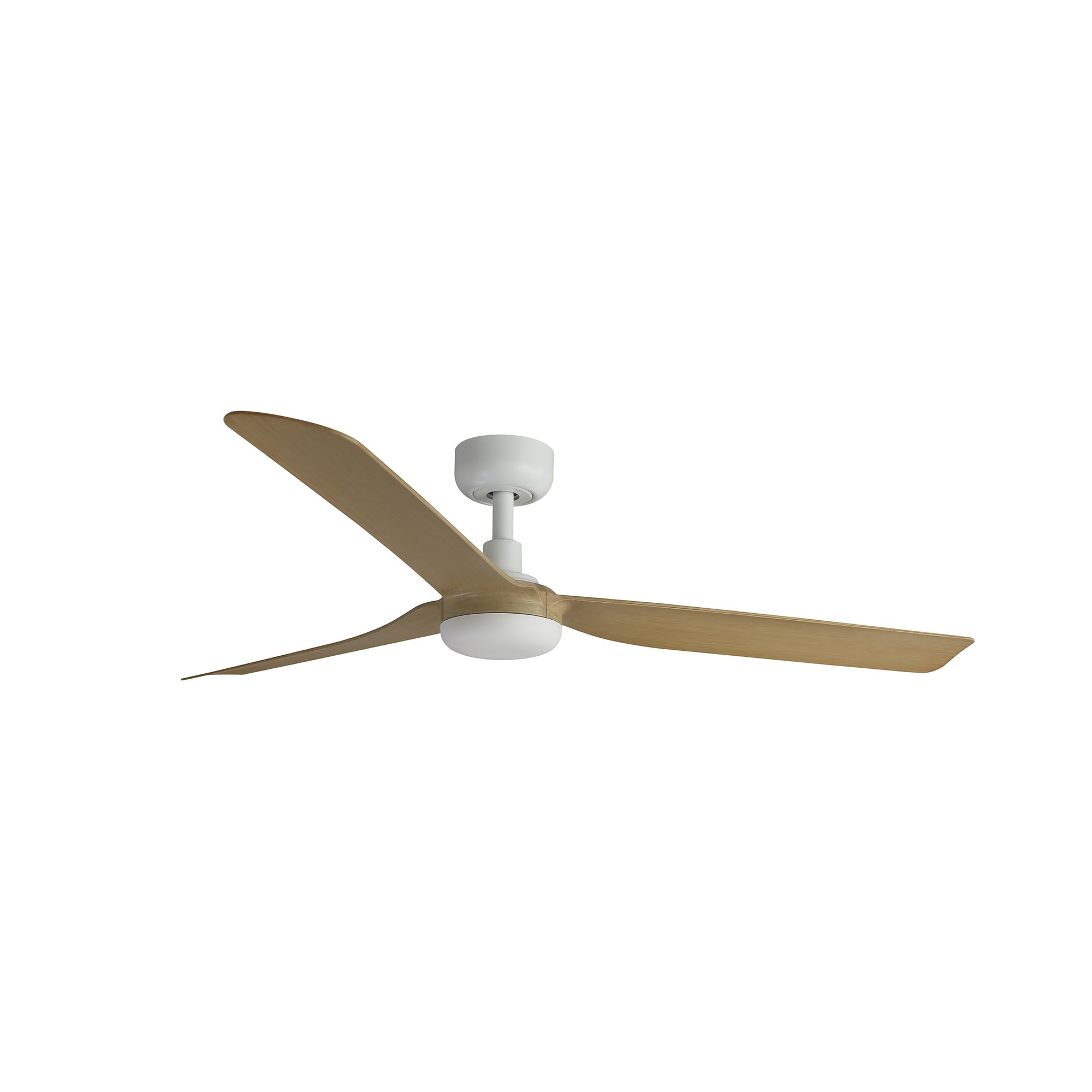 FARO BARCELONA 33816 - PUNT Ventilador de techo blanco/madera clara con motor DC