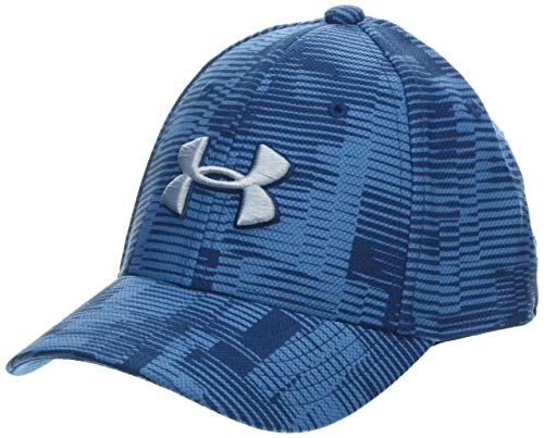 Under Armour Printed Blitzing 3.0 C Gorra Estampada con Logo Frontal, Niños, Azul (Ether Blue/Petrol Blue/Coded Blue 452), S/M