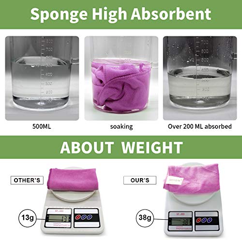 Image of Microfiber Cleaning Cloth Multipurpose Quickly and Easily Clean Windows Mirrors Without Chemicals Wash Clothes for Household Kitchen Boat Car Cleaner Bulk Rags(12 inchx12 inch) Purple-12 Pack