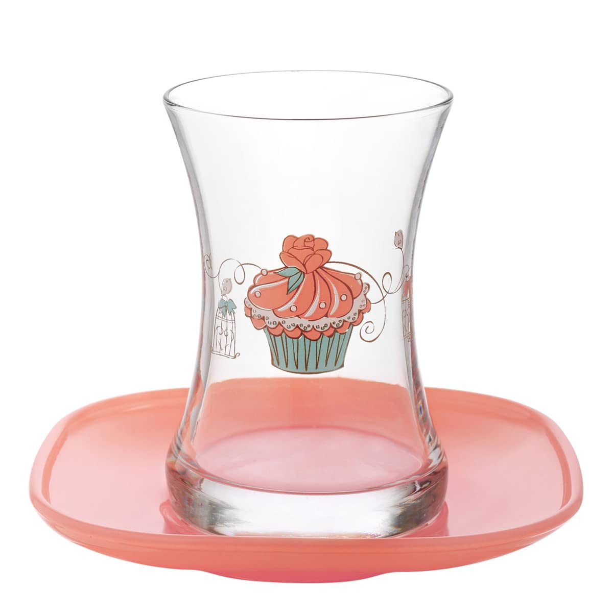 Lav Cupcake 12'li Çay Seti