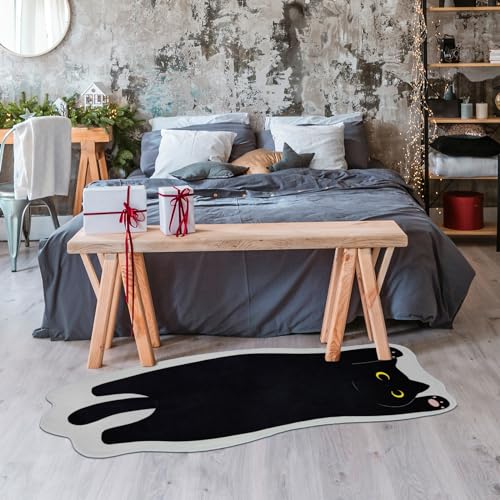 Nigoways Cat Mat - Cute Doormat,Non-Slip Long Cat Rug For Sofa,Stretched Cat Floor Rugs For Bedroom thumb #3