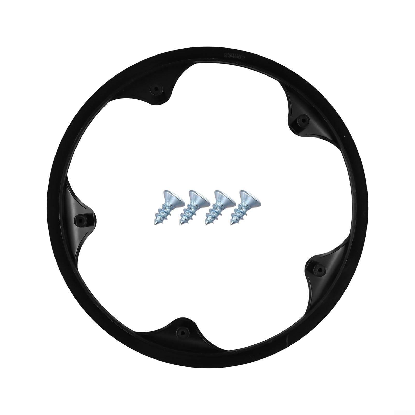 Protezione per guarnitura per bicicletta, in plastica, protegge le pedivelle dall'usura, facile da installare e pulire, si adatta alla maggior parte delle biciclette nero (G5QS52)