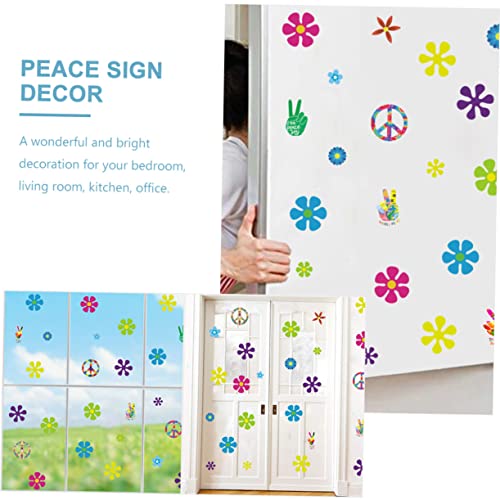 Calcomanías de flores Tofficu para cubrir imperfecciones pared 6