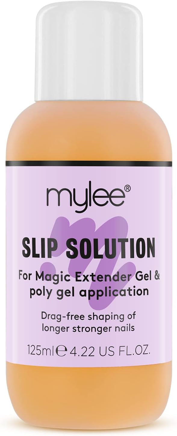 Mylee Polymer Gel Slip Solution 125ml – Polymer Gel Builder, UV/LED Nail Tips & Extensions, Liquid Solution