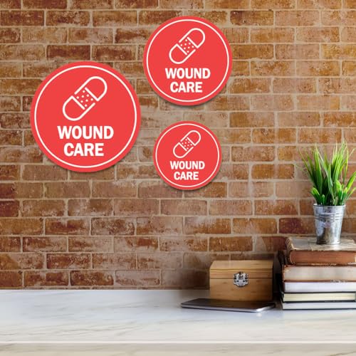 Plaque murale Circle Plus Wound Care panneau signalisation entreprise L