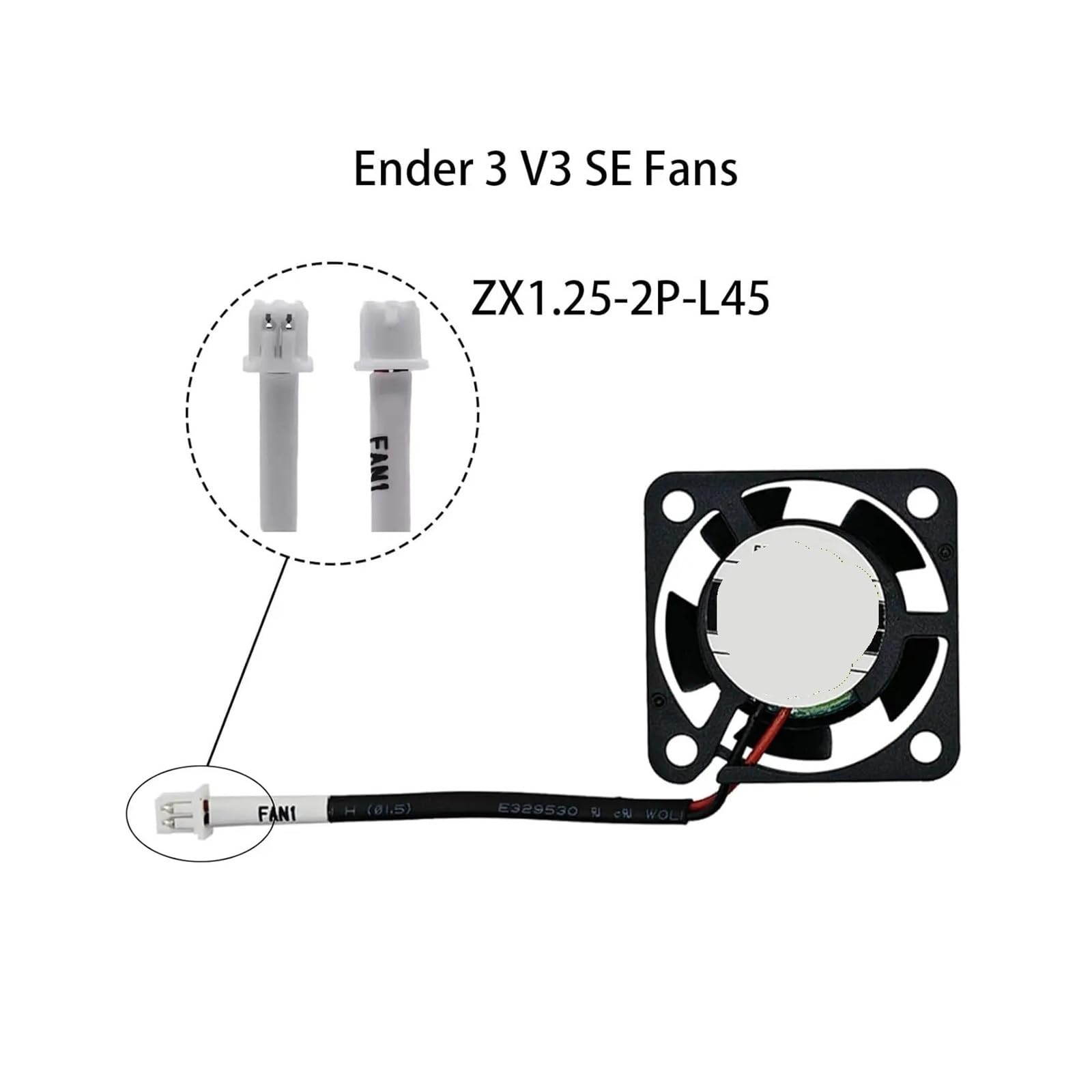 Kit de ventilateur 4010/2510, compatible avec Creality