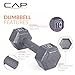 CAP Barbell Cast Iron Hex Dumbbell, Pair, 3 lb