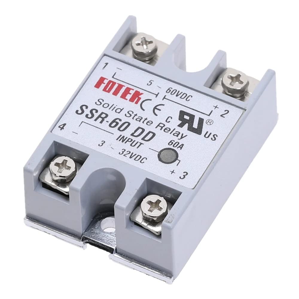 Fotek DC To DC 5-60V SSR-60DD Solid State Relay 3-32VDC/5-60VDC 60A