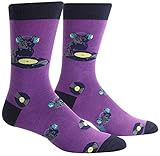 Sock It to Me, Cat Scratch, Men's Crew Socks, DJ Cat Socks