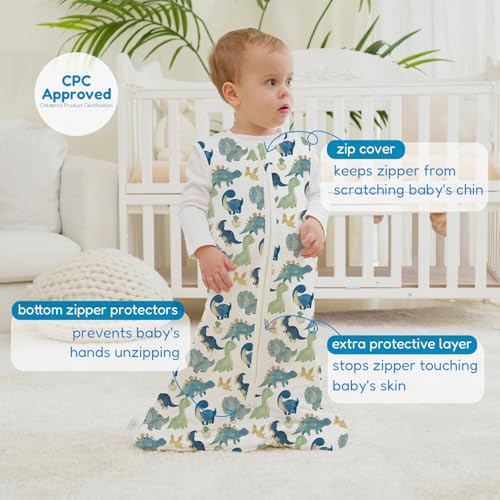 Image of TotAha Sleep Sack 15-18-24 Months 1.0 TOG, Unisex Buttery Soft Sleeping Sacks with 2-way Safe Zipper, Premium Winter Sleep Bag