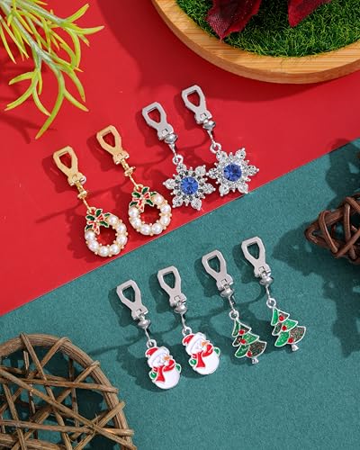 16 Pairs Hypoallergenic Holiday Clip on Dangle Earrings for Women Halloween Christmas Earrings for Girls Fall Thanksgiving Earring Teacher St. Patrick's Day 4th of July Earrings4