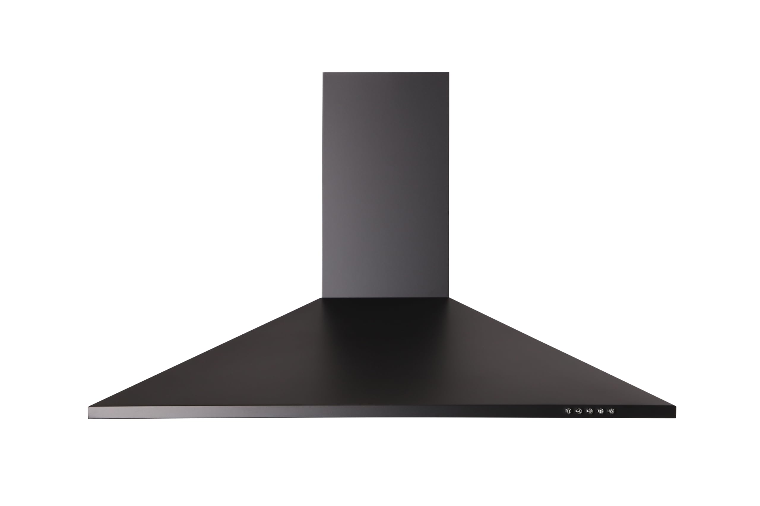 Respekta Dunstabzugshaube Karena / Kaminhaube 90 cm / Metallgehäuse schwarz matt /Abluft - und Umluftfunktion / CH22055-90 S / 53 – 68 dB