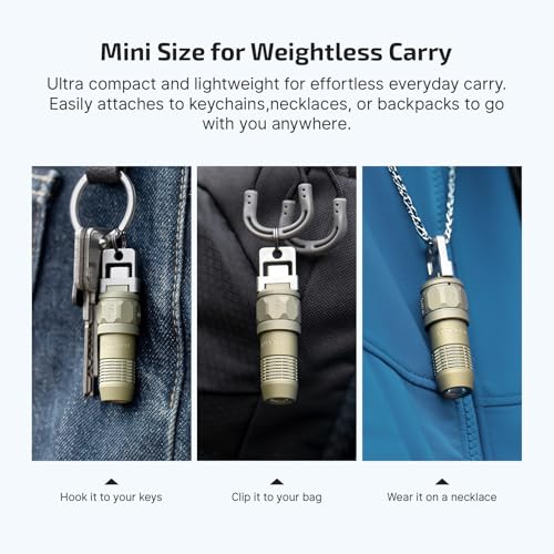 Image of OLIGHT iUltra 80 Lumens Mini Keychain Light Bundle with Oclip Pro S EDC Flashlight Clip-on Light, 600 Lumens Type-C Rechargeable with White LED, UV and RGB