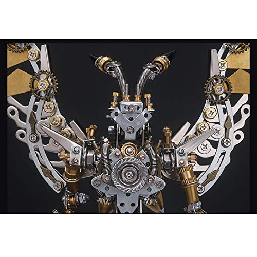 Kit Rompecabezas Metal 3D, 573 Piezas, ensamblaje Guerrero mecánico, Rompecabezas Acero Inoxidable, Juguete Artesanal, Modelo Adorno
