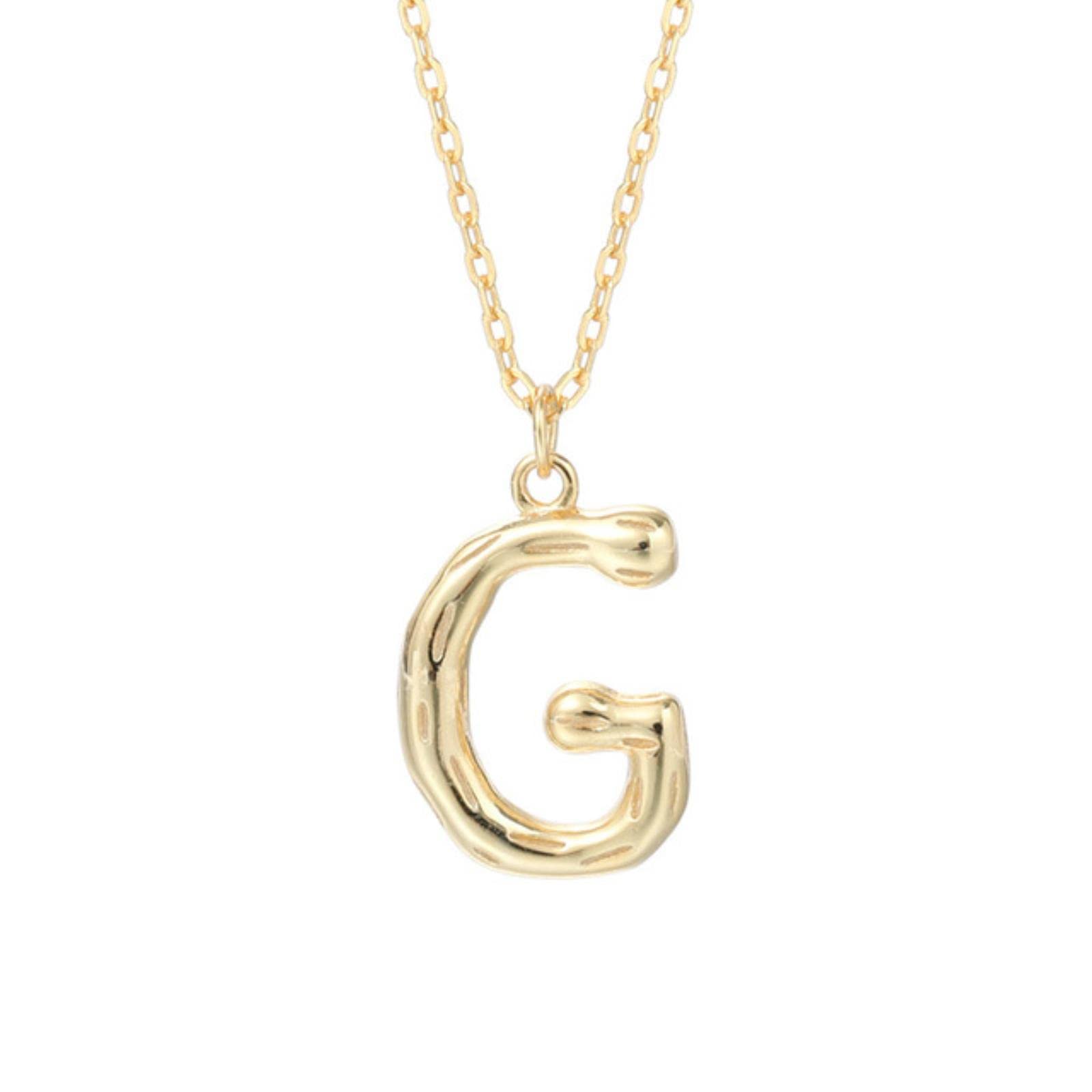 Collier lettre initiale commémoratif Present-X gravé de souvenirs précieux - 8