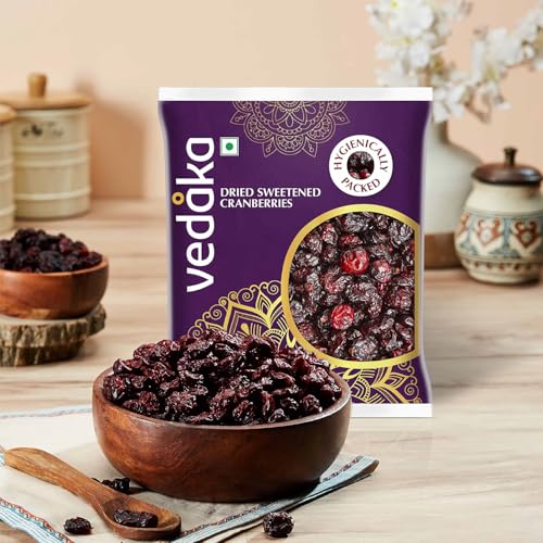 Image of Vedaka Premium Whole Dried Cranberries, 100g