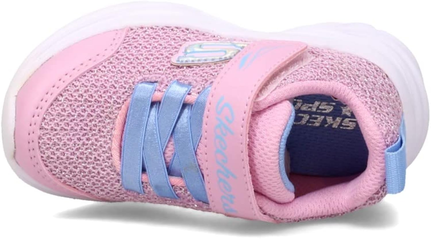 Skechers Unisex-Child Dreamy Dancer-Hazel Prism Sneaker 5 Toddler Pink/Pewter