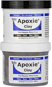 Aves Apoxie Air Dry Modeling Clay for Professionals - Self Hardening Modeling Clay, Waterproof Sculpting Clay - No Cracking Modeling Clay - 2 Part Epoxy Clay for Sculpting, Natural (1 Lb)