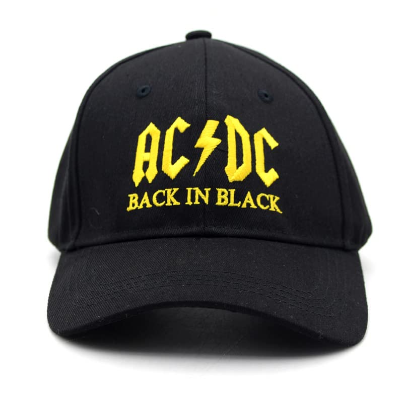 AC/DC Back In Black Official Baseball Cap - Adjustable Snapback Hat