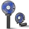 Handfan portable handheld fan mini personal fan battery operated cooling rechargeable fan 180 foldable small hand fan usb powered for home office outdoor hiking travel strollerblackblue  urban country home decor