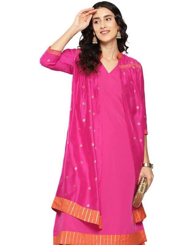 AhalyaaAhalyaa Women Solid Regular Kurta with Palazzos & With Jacket