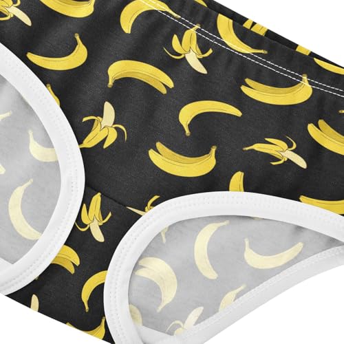 Girls' Underwear Banana Black Cotton Stretch Comfort Toddler Panties4