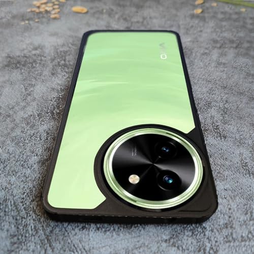 Image of AIBEX Crystal Clear Back Case Compatible with Vivo T3x 5G / Vivo Y58 5G Back Cover Case | 360 Degree Protection | Shock Proof Design | Transparent Back Cover (PC & TPU, Bumper)