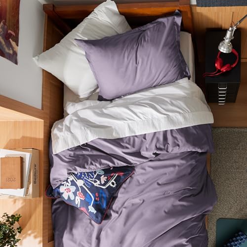 Image of Bedsure Twin /Twin XL Duvet Cover, Double Brushed Bedding Set, Dusty Purple | For Kids & Adults, 68 inchx90 inch Comforter Cover, Hotel Luxury, All Season, Breathable, Easy Care, Lightweight, Zipper Closure