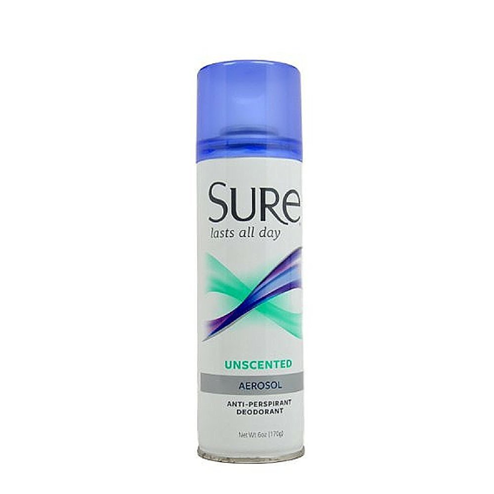 SureAnti Perspirant Deodorant Aerosol Unscented Pack of 8 Multi