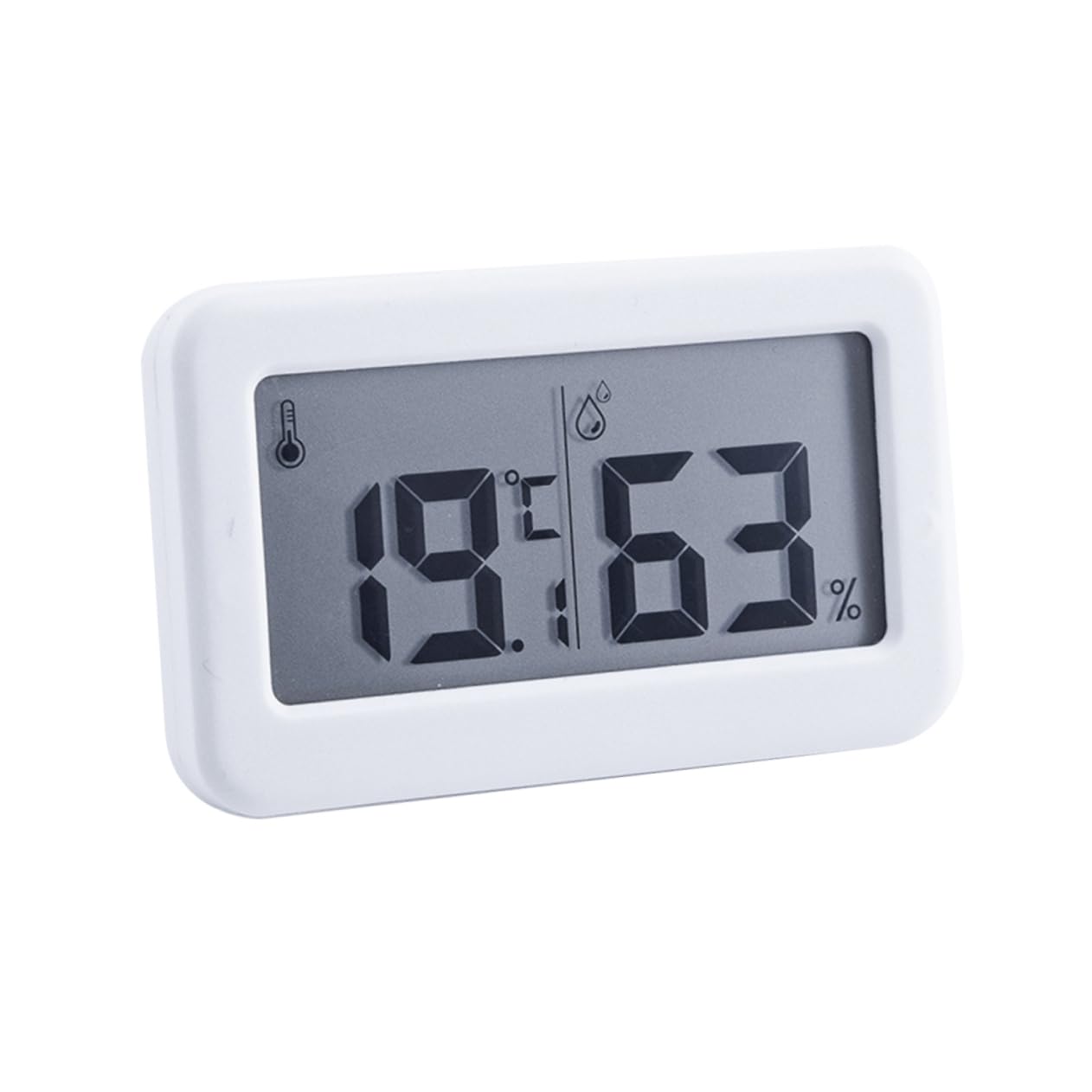 Cabilock 1pc Digital Temperature Gauge Clock Hygrometer Slim Electronic Humidity for Home Bedroom and Office Displaying Temperature and Humidity Simultaneously