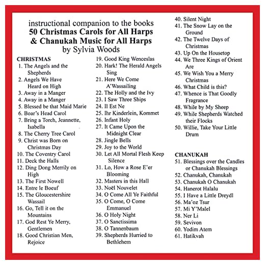 50 Christmas Carols for All Harps Companion Cd to the Songbook