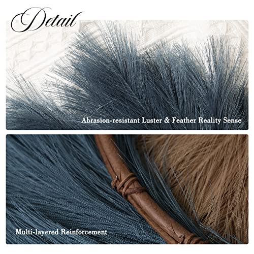 Mudysson Faux Pampas Wreath, 20.86’’ Circular Wall Ornament Artificial Wreath For Boho Style|Modern|Chic Home Decor|Farmhouse Arrangement #TOP5