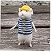 Ruluti Frauen Schöne Mäuse Maus Handmade Tier Spielzeug Puppe Wolle Nadel Filz Gestopft Kaming DIY Wolle Kits Paket Nicht Fertig